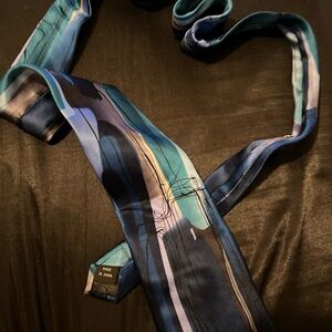 J. Garcia Vibrant Blue and Black tie